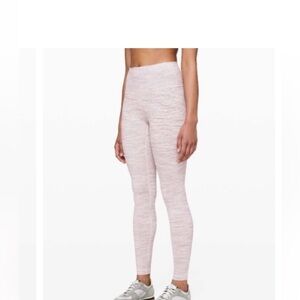 Lululemon Wunder Under Hi-Rise Tight  28" Luxtreme pink bliss size 8